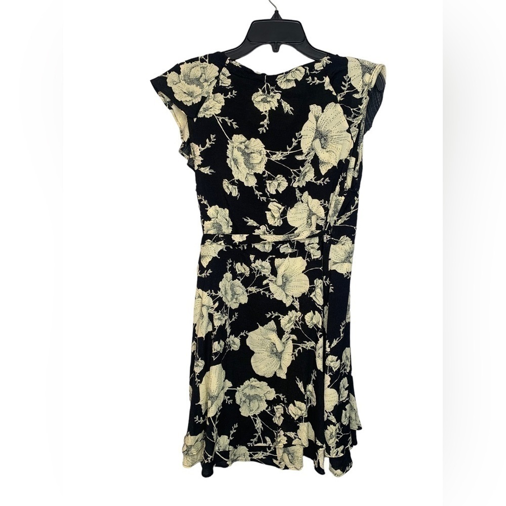 Free People French Quarter Floral Mini Wrap Dress Size Medium - Picture 2 of 7